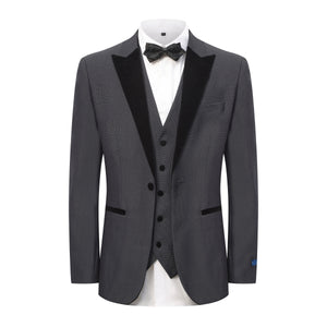 TX450 (VELVET PEAK LAPEL) - GREY