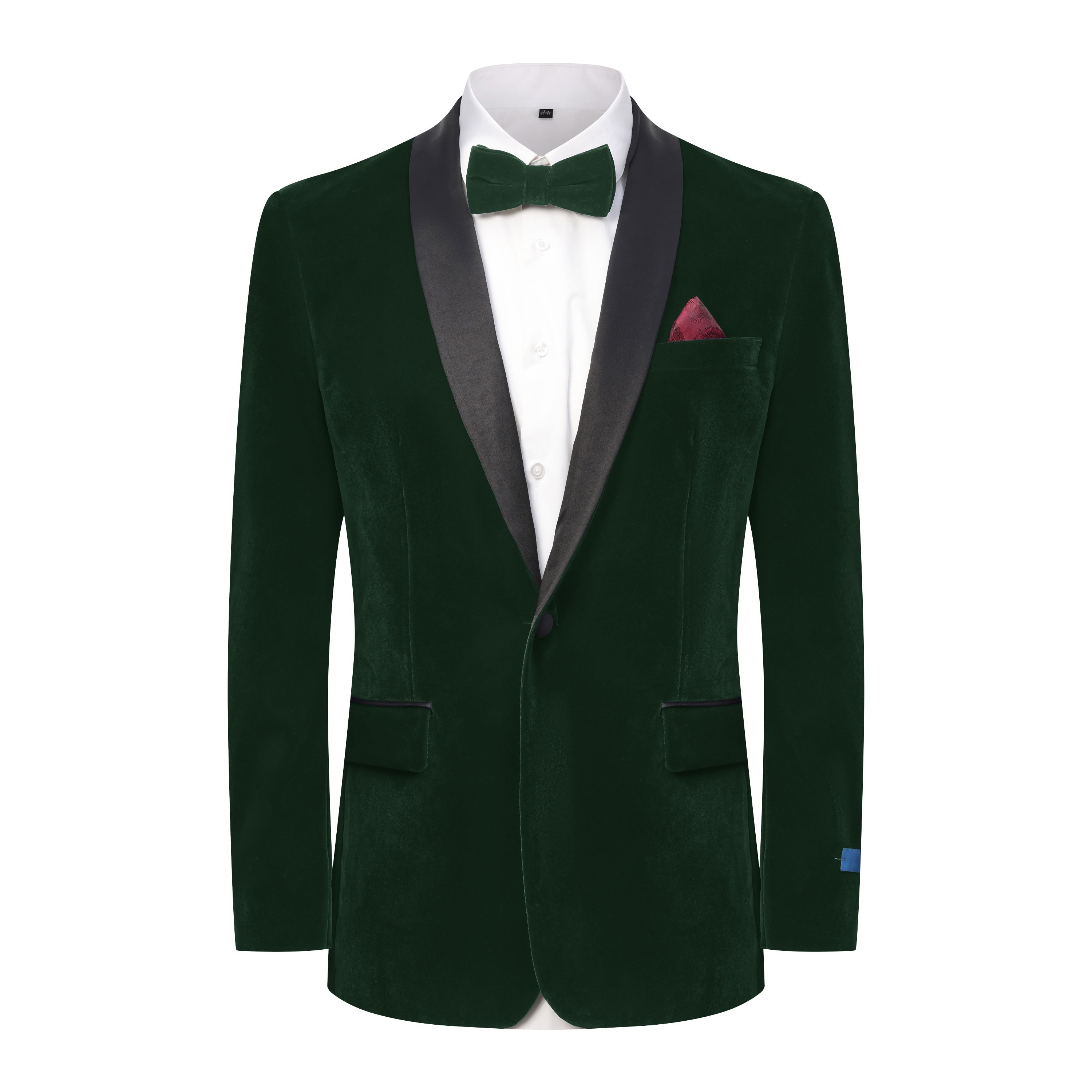 TX600 (VELVET  SHAWL  LAPEL) - HUNTER GREEN