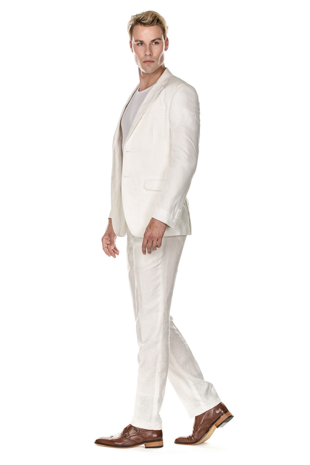 LN101 (PURE LINEN) - WHITE
