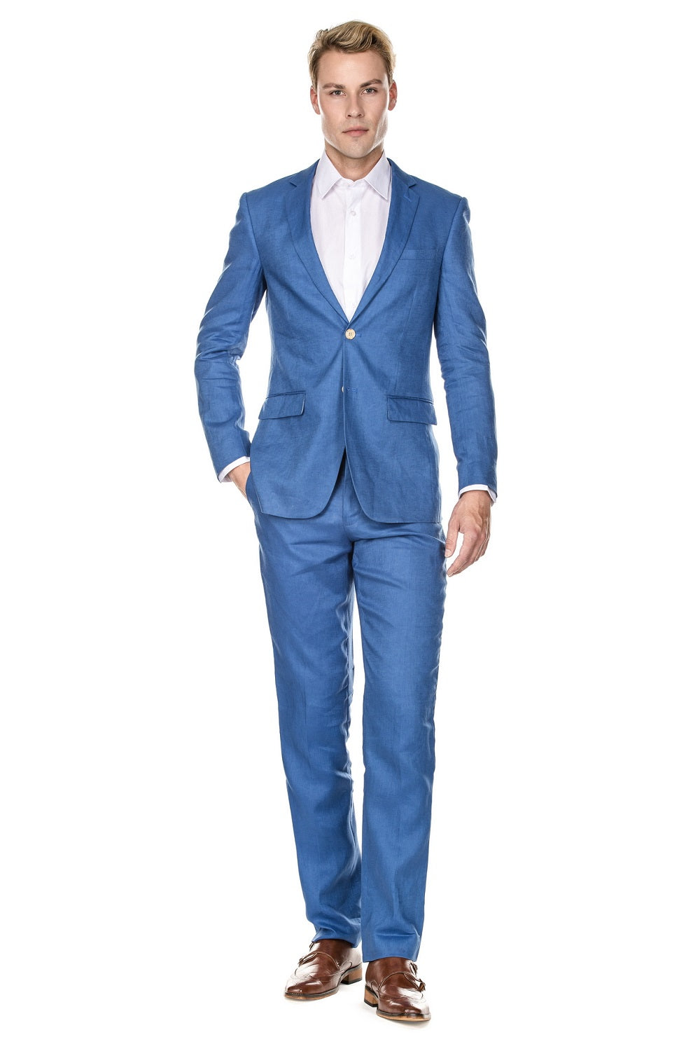 LN101 (PURE LINEN) - LIGHT BLUE