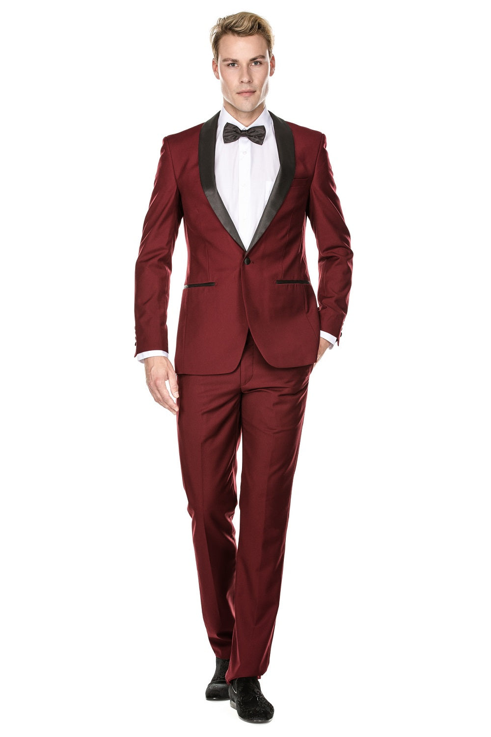 GV501 (SHAWL LAPEL TUXEDO) - BURGUNDY