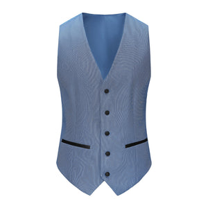 TX296 (BIRDSEYE PEAK LAPEL) - BLUE GREY