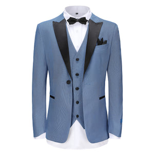 TX296 (BIRDSEYE PEAK LAPEL) - SLATE BLUE